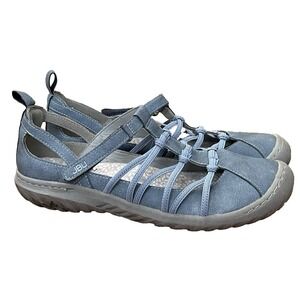 JBU By Jambu Shoes Womens 8.5 M Juliet Casual Comfort Mary Jane Flats Baby Blue